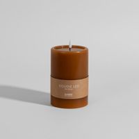 vela led de cera caramelo 10x15 cm