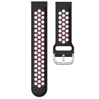 cool correa universal goma negro-rosa 20mm para amazfit bipgtsbip litehuaweisamsungcool oslo