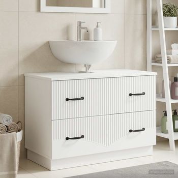 Vidaxl Mueble De Lavabo Para Baño Hoorn Blanco 82 X 41 X 56 Cm
