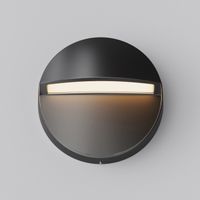 aplique de pared de exterior led mane round 3w