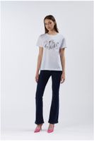 camiseta con logotipo cafenoir de pedreria white