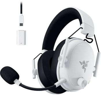 Auriculares Razer BlackShark V3 inalámbricos HyperSpeed Bluetooth Micrófono Extraíble Blancos