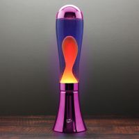 big blob metallic purple lava lamp - yellowpurple