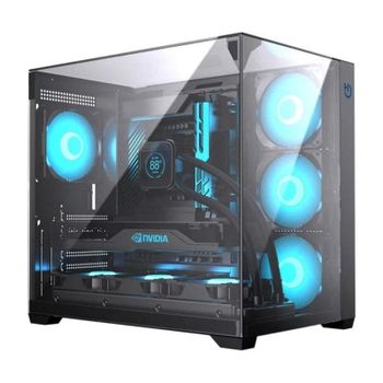Caja Gaming Hiditec SKY Triple Cristal Templado ATX Semitorre Alta Refrigeración ARGB