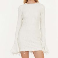 rotate birger christensen embellished mesh mini dress - dk 40uk 12