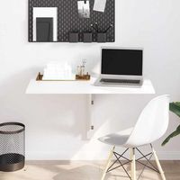 vidaxl mesa plegable de pared blanco 100x60 cm