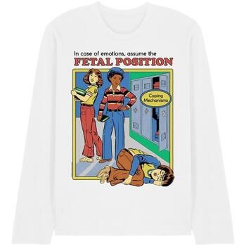 Steven Rhodes Camiseta manga larga Assume The Fetal Position para mujer