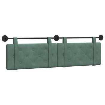 Cabecero，panel De Cabecero Colgante Verde Mar Terciopelo