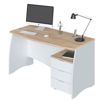 Habitdesign Stil Buc Mesa de Escritorio 3 Cajones