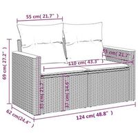 conjunto de sofas para exteriores incluye cojines combinacion de 11 piezas