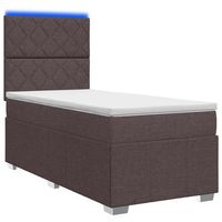 cama tapizada 100x200x1405 cm tejido - marron