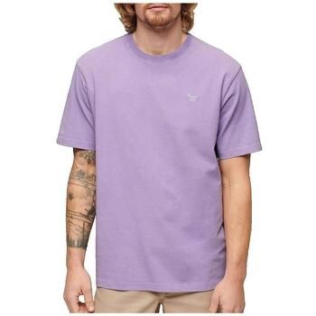 Superdry Camiseta T-shirt Vintage Mark coupe ample violet para hombre