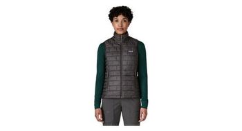 Jersey interior sin mangas patagonia nano puff mujer negro