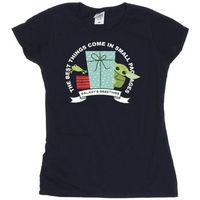 disney camiseta manga larga the mandalorian galaxys greetings para mujer