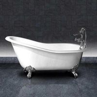 banera de hierro ashford  138 cm patas cromadas