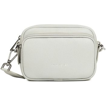 LANCASTER Bandolera Bolso Milano Ama Double Zip Gris Claro para mujer