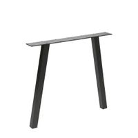 pies de mesa 79x10 en metal negro