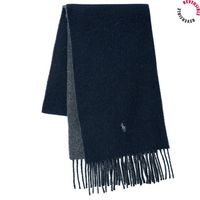 polo ralph lauren bufanda bufanda reversible en mezcla de lana para mujer