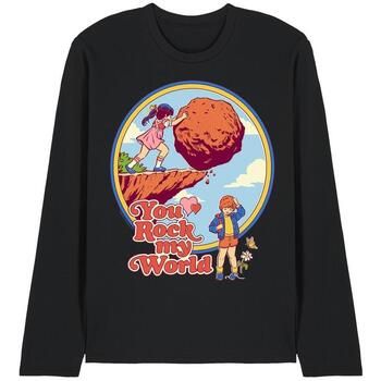 Steven Rhodes Camiseta manga larga You Rock My World para hombre