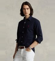 polo ralph lauren para hombre 710772290002 camisa oxford custom fit marino s casual algodon manga larga