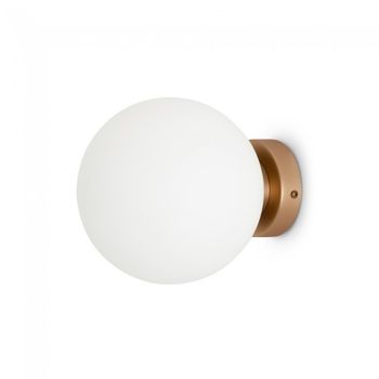 Aplique de pared basic form opal oro
