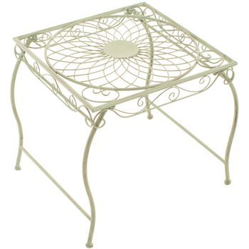Mesa De Jardin Zarina Metal Verde Antiguo 45x49x46 Cm Clp