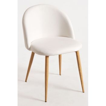 Silla Vint Polipiel - Blanco