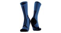x socks trailrun discover crew calcetines azul negro