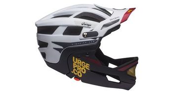 Casco urge gringo de la sierra mentonera desmontable blanco   negro