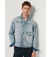 pepe jeans para hombre pm4027278 chaqueta milo azul l casual algodon denim