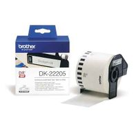 brother dk-22205 original continuous paper tape 62mm x 3048m black on white