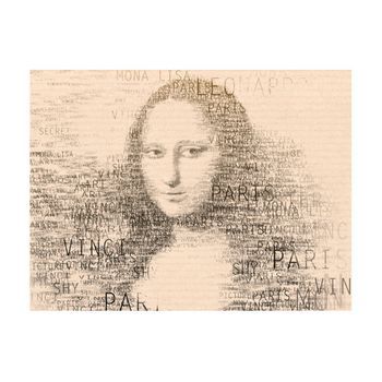 Papel Pintado 3d - Mona Lisa En El Pensamiento (350x270 Cm)