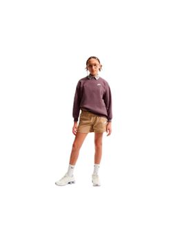 Sudadera Nike Sportswear Club Fleece Oversized Infantil Morado