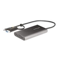 adaptador startech usb-c a hdmi doble 4k 60hz pd 100w
