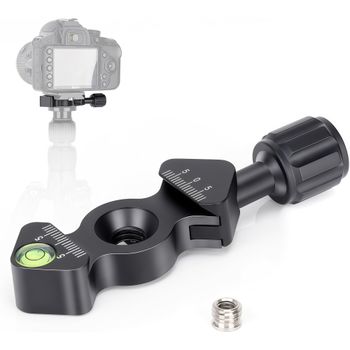 Lanxire Abrazadera Rápida Espina de Pescado, Placa Arca Swiss Aluminio, Adaptador Tornillo 3/8-1/4, Para Trípode Cabezal Monopié DSLR