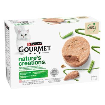 Purina Gourmet Nature's Creation Mousse 48 x 85 g - Megapack - Salmón y judías verdes