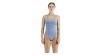 traje de bano de 1 pieza tyr  p solid cutoutfit  p azul piedra para mujer