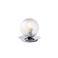 lampara de mesa armonia en hierro cromado pulido 1 luz h17 o16 bl285-lt-cr