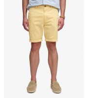 superdry para hombre m7110486a pantalon corto premium regular chino amarillo 32 casual algodon
