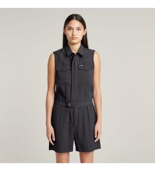 G-Star para mujer. D26009-D522-860 Mono Summer gris (L), Casual, Viscosa, Sin mangas / Tirantes