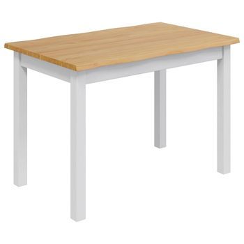 Mesa De Comedor Ekai Blanco 112 X 70 X 76,5 Cm Vidaxl