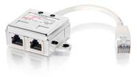 adaptador rj45 cat5e 1 macho a 2 hembras