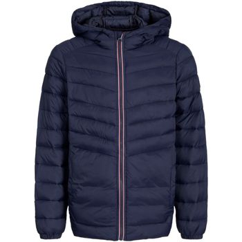 Jack & Jones Chaqueta 12258556 JJESPRINT PUFFER HOOD NOOS JNR NAVY BLAZER / TRUE RED para niño