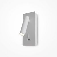 aplique de pared led con usb mirax 3w