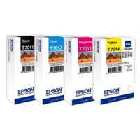original multipack epson workforce pro wp-4095dn 6 printer ink cartridges 4 pack -c13t70114010