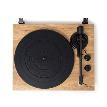 Tocadiscos Vulkkano TD20 Audio-Technica VM95E Tracción por correa Madera