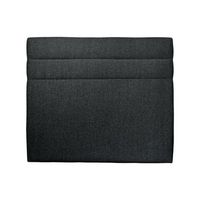 cabecero de cama 2 lineas ascot  black  120 x 133 cm