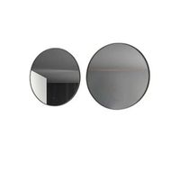 espejo redondo led oro cepillado antivaho mod fun 80 neutra 4000k