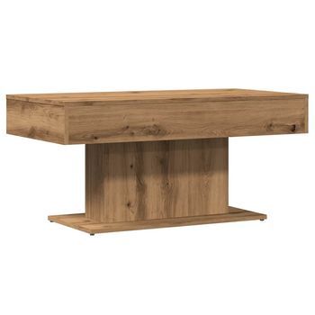 Mesa De Centro Artisan Oak 96x50x45 Cm Madera De Ingeniería Vidaxl