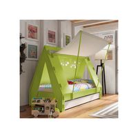 mathy by bols original kids tent cabin bed with trundle drawer available in 26 colours - mathy very light pink